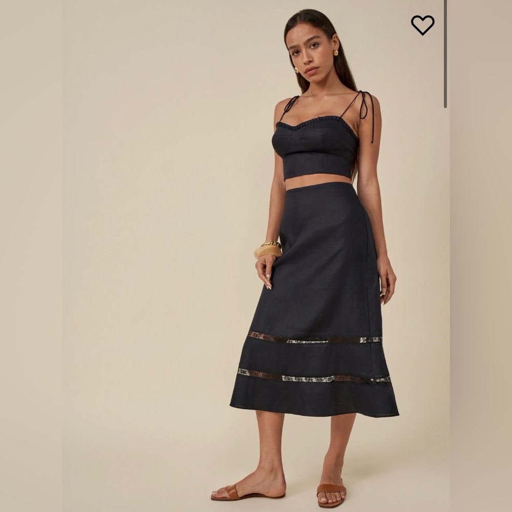 Reformation Rima Linen Two Piece - Picture 2 of 4